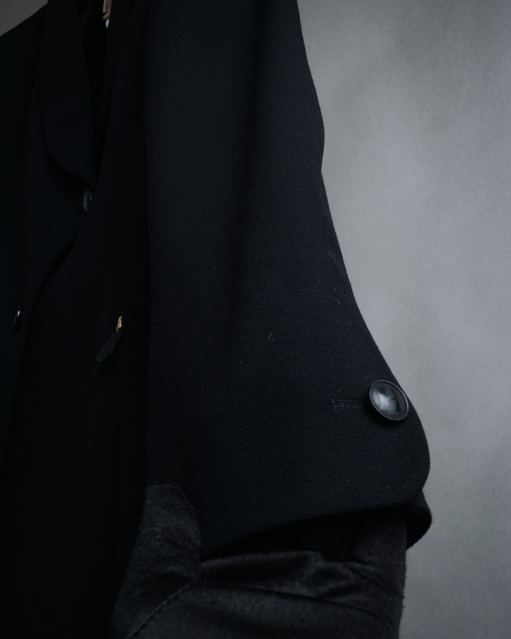 -SPECIAL- “HERMÈS” 90’s Shawl collar asimmetry jacket