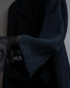 "COMME des GARCONS" 99SS sheer drape docking detail tailored jacket