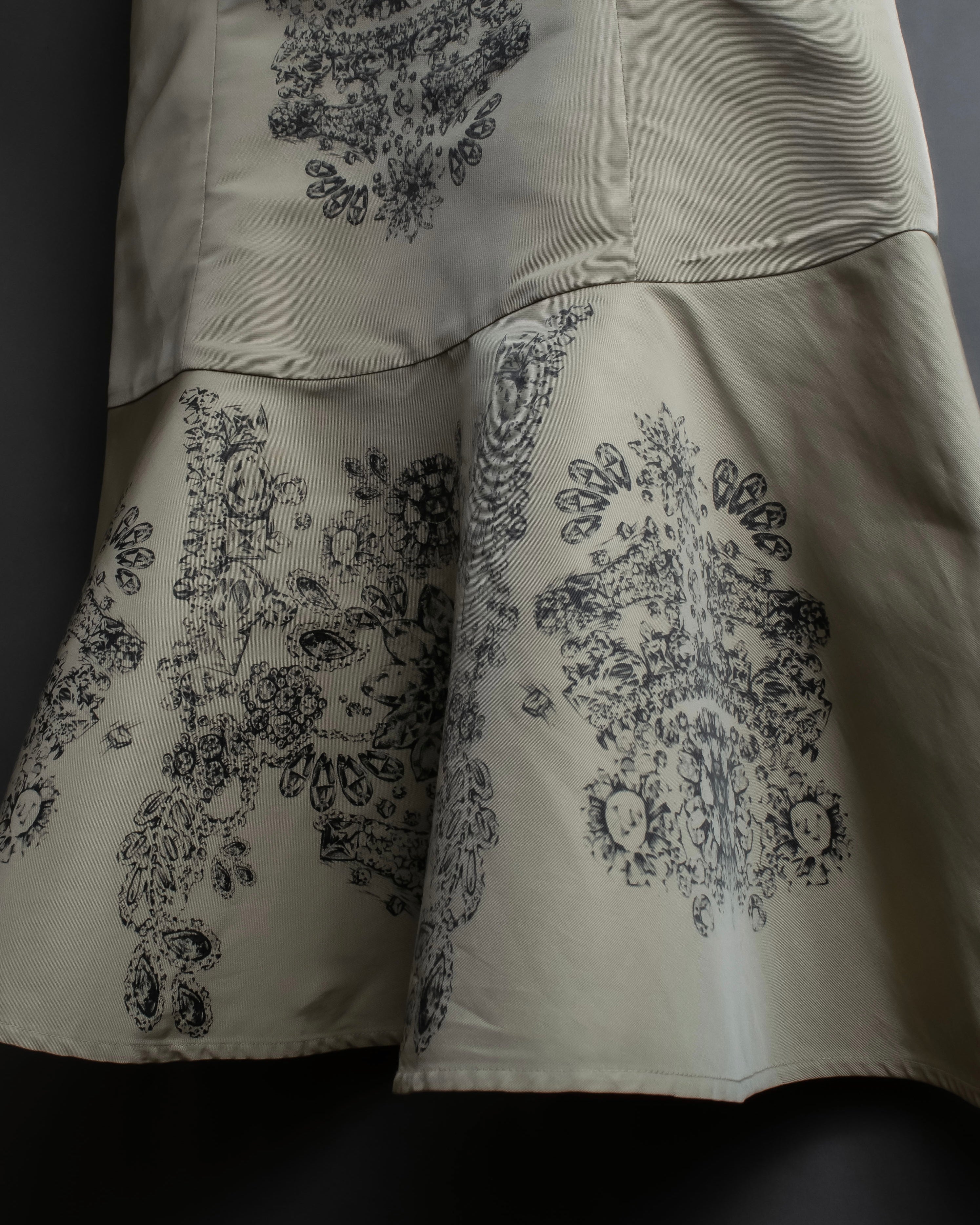 "RED VALENTINO" Baroque print sleeveless dress