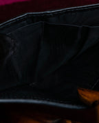 "GUCCI" Gold bee motif animalier bi-fold leather wallet