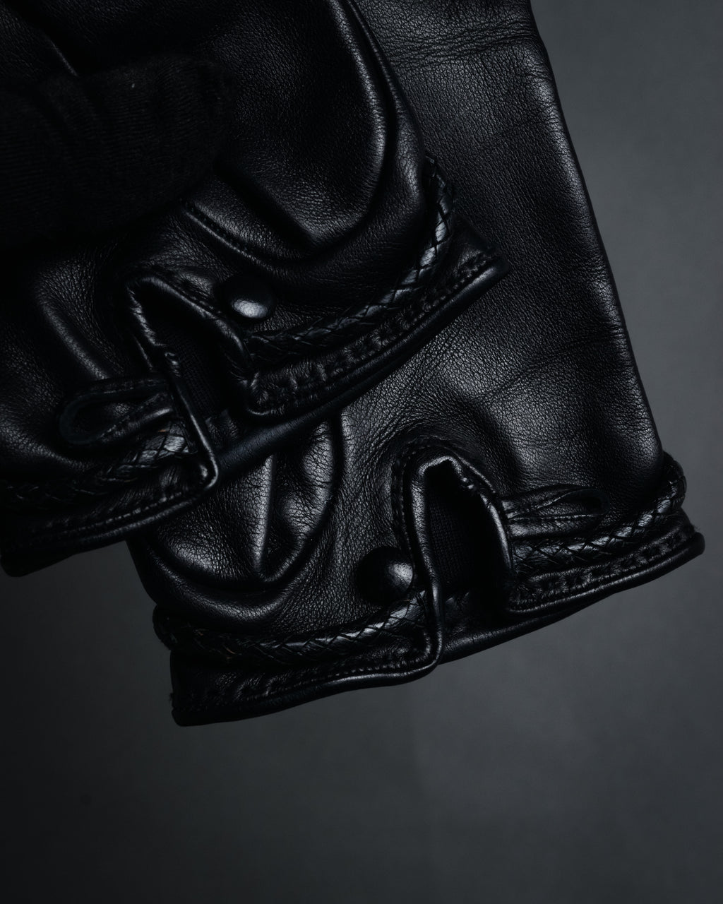 “HERMES” 2000’s Jumbo hook leather gloves