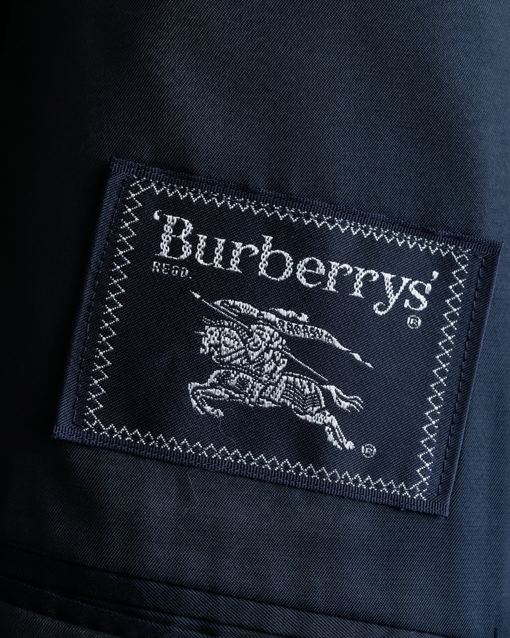 "BURBERRYS" Micro check pattern metal button blazer