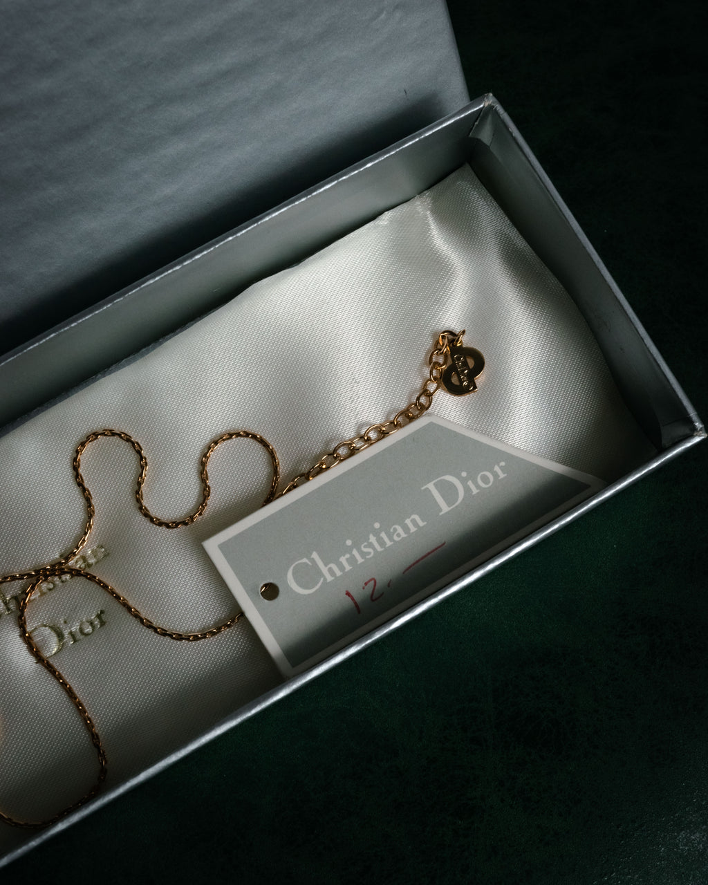 “Christian Dior” 80’s-90’s Lucky horseshoe pavé pendant necklace