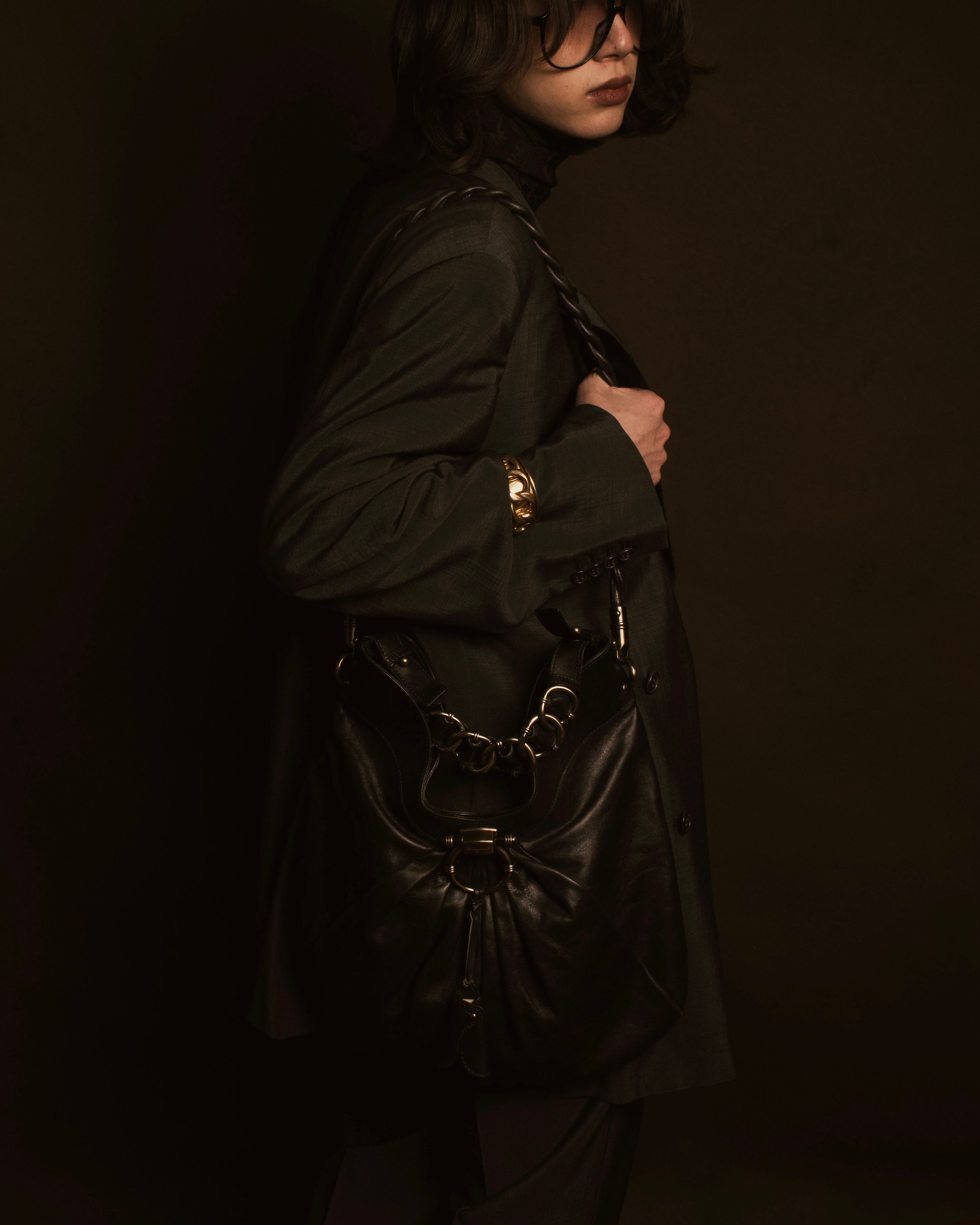 –SPECIAL– "Salvatore Ferragamo"
00’s Gancini gathered leather hobo bag