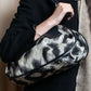 "Vivienne Westwood" Leopard abstract print rounded horizontal shape one handle bag