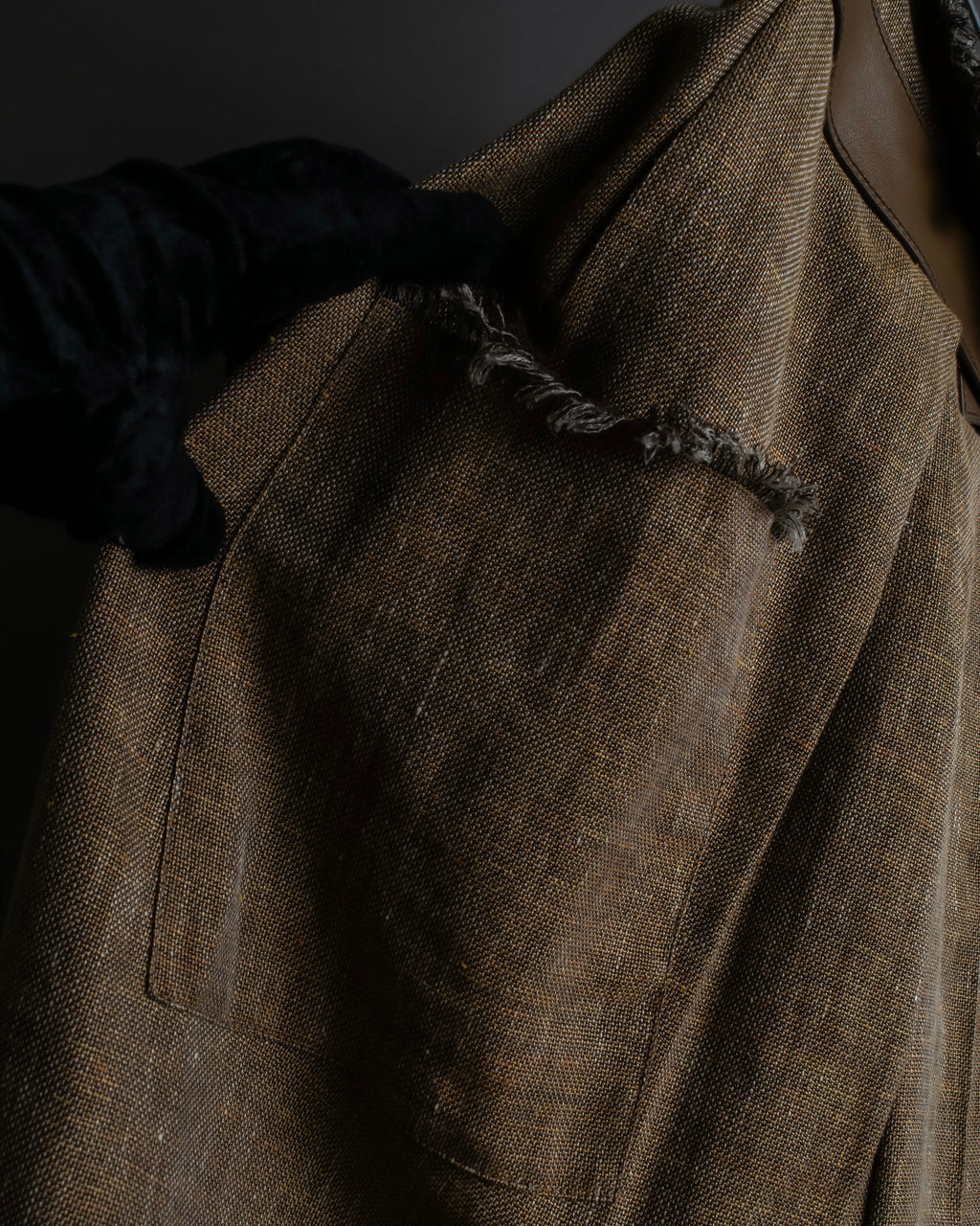 "HERMES" Gaultier period fringe design wrap skirt