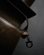 “Salvatore Ferragamo” 90’s-00’s glossy gancini shoulder bag