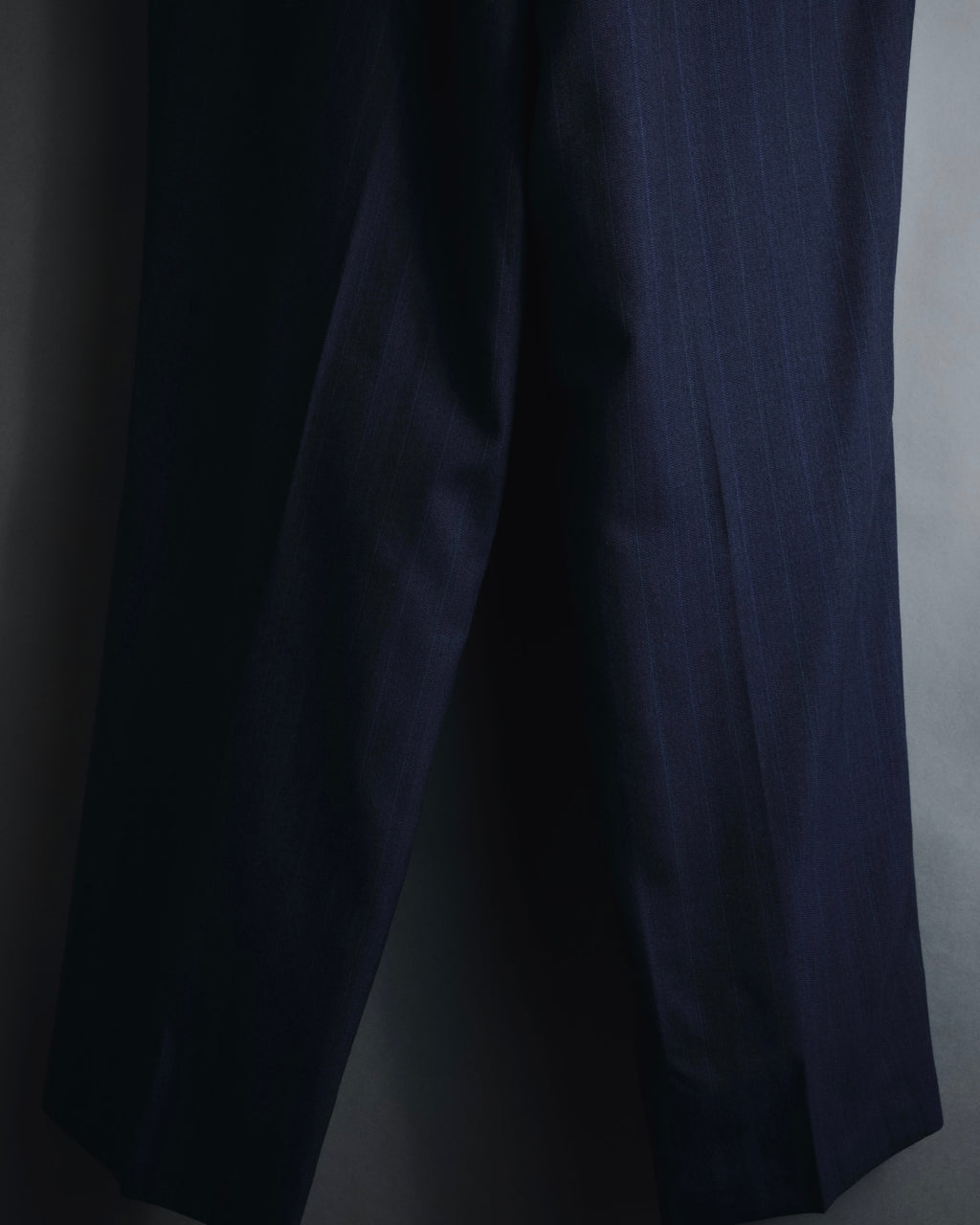 "BALENCIAGA" Tailored Two-Piece Suit Set with Subtle Pinstripes