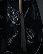 “PRADA” 2000’s Logo large scarf