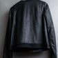 "Weekend Max Mara" 100% goat leather flower motif zip up short length jacket