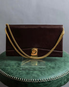 "Christian Dior" CD turn lock design chain shoulder bag