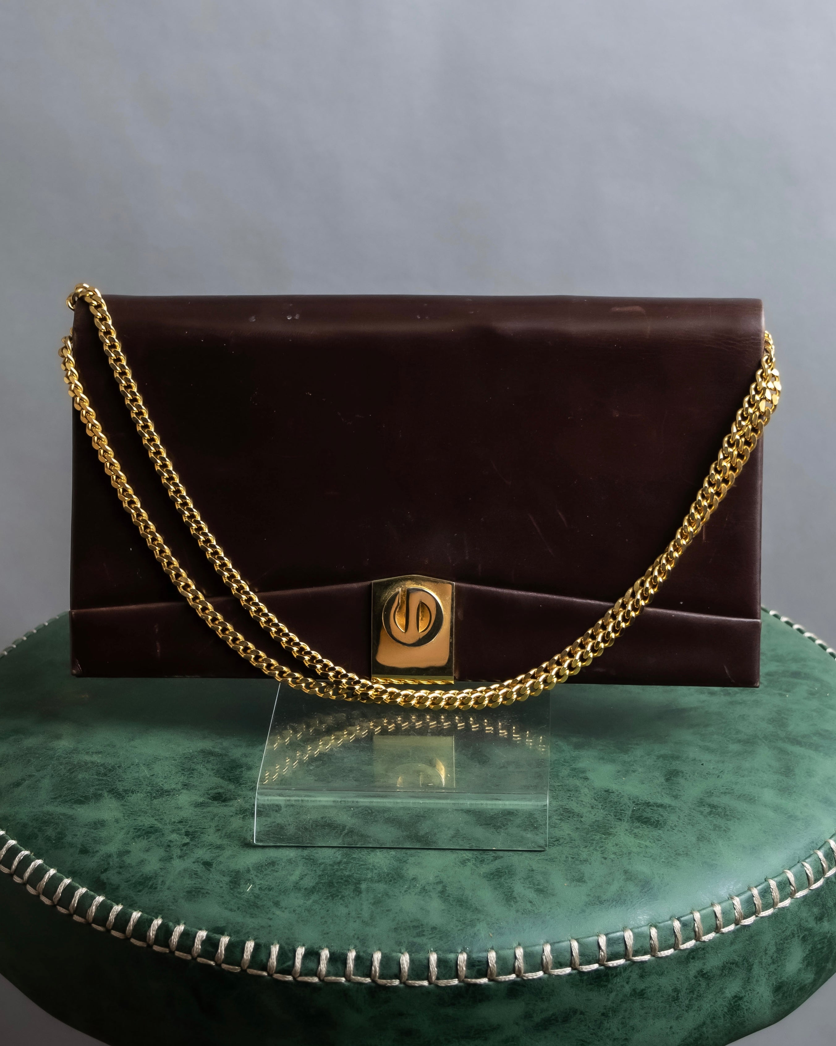"Christian Dior" CD turn lock design chain shoulder bag