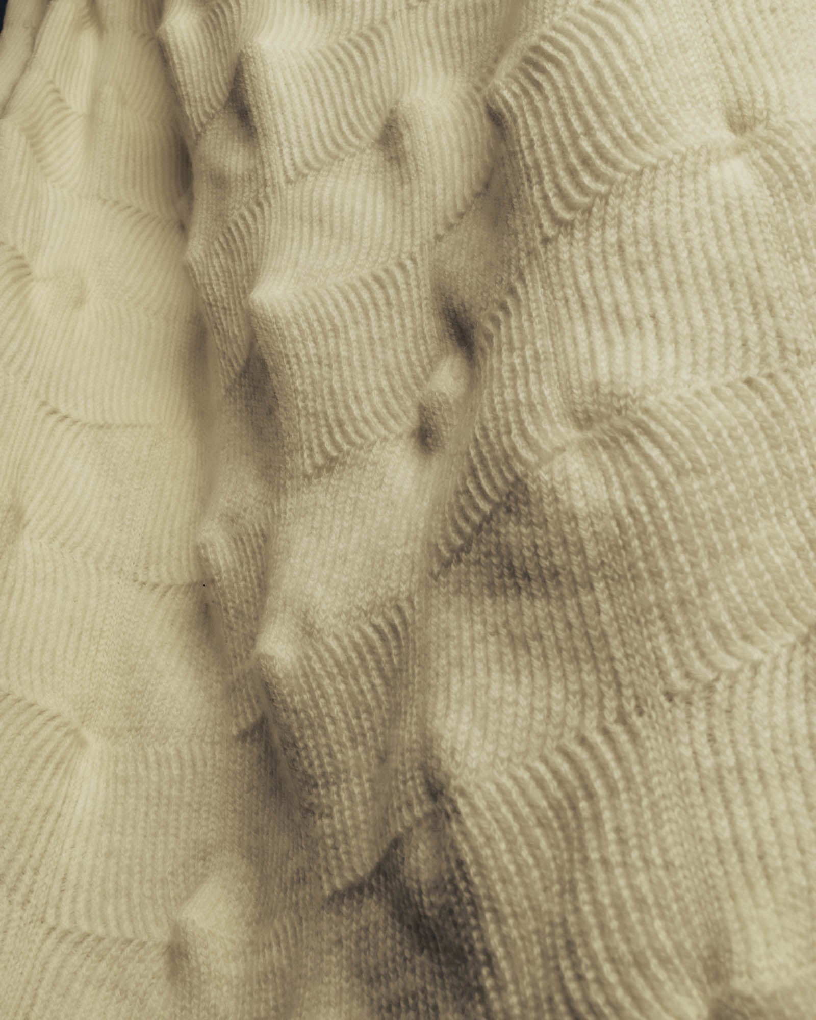 "Alexander McQueen" 90's-00's Sculptural ribbed turtleneck wool knit sweater