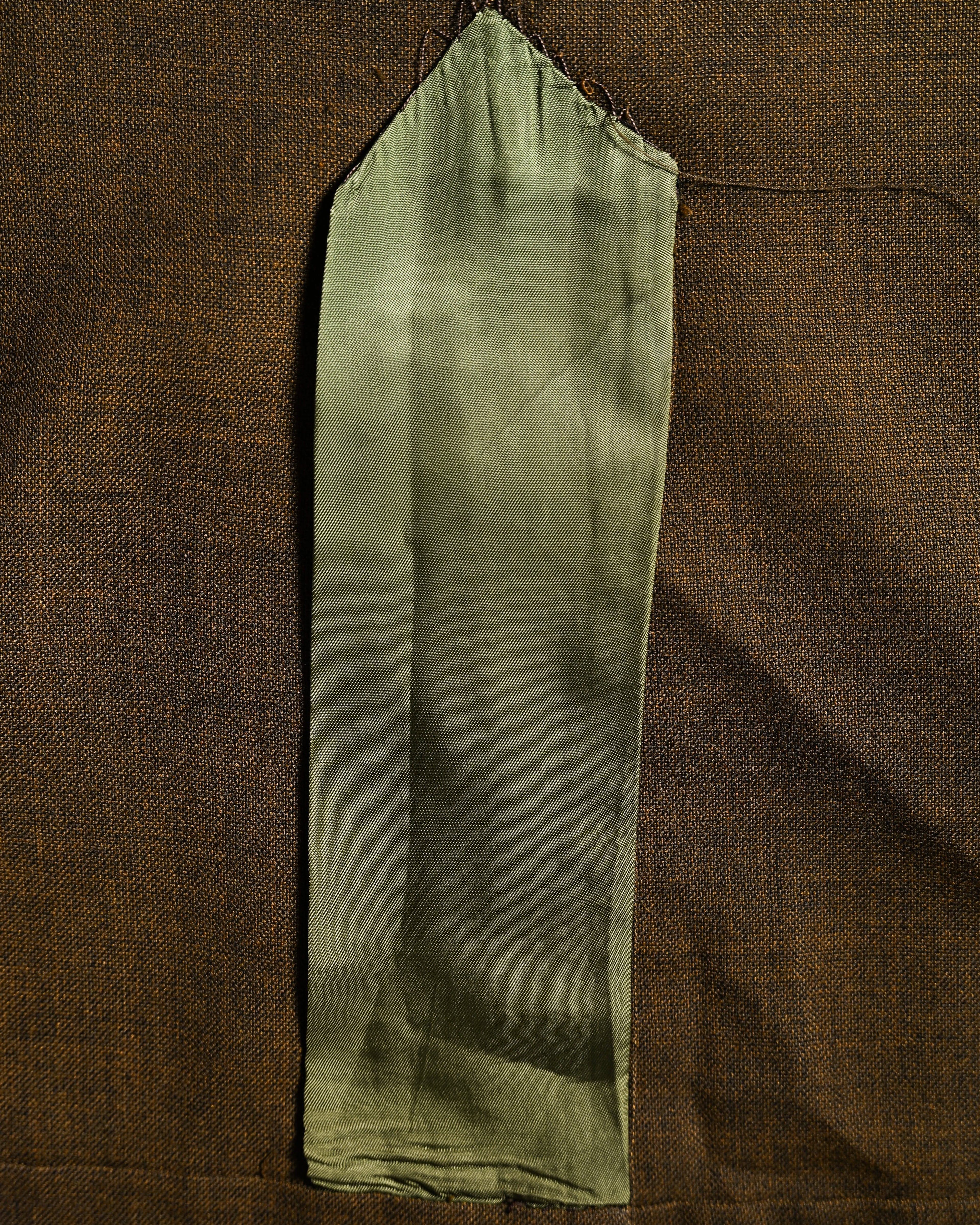 VINTAGE/ Beautiful Olive Colored Single Breasted 3B Tailored Jacket