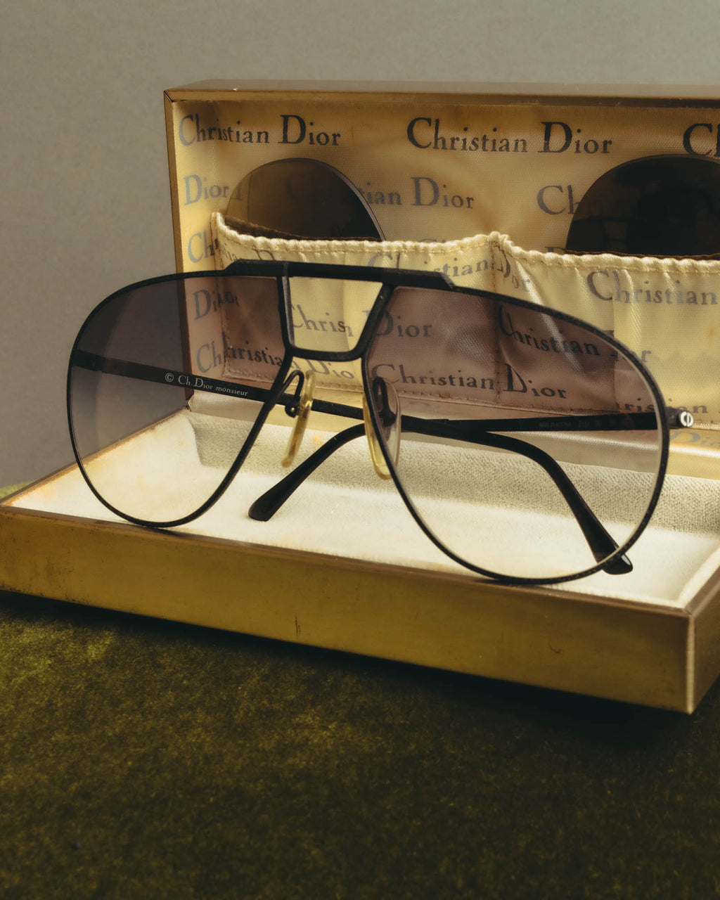 "Christian Dior" 80's Oversized aviator sunglasses