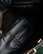 “FENDI” 2010’s Architectural grained leather 3Jours bag