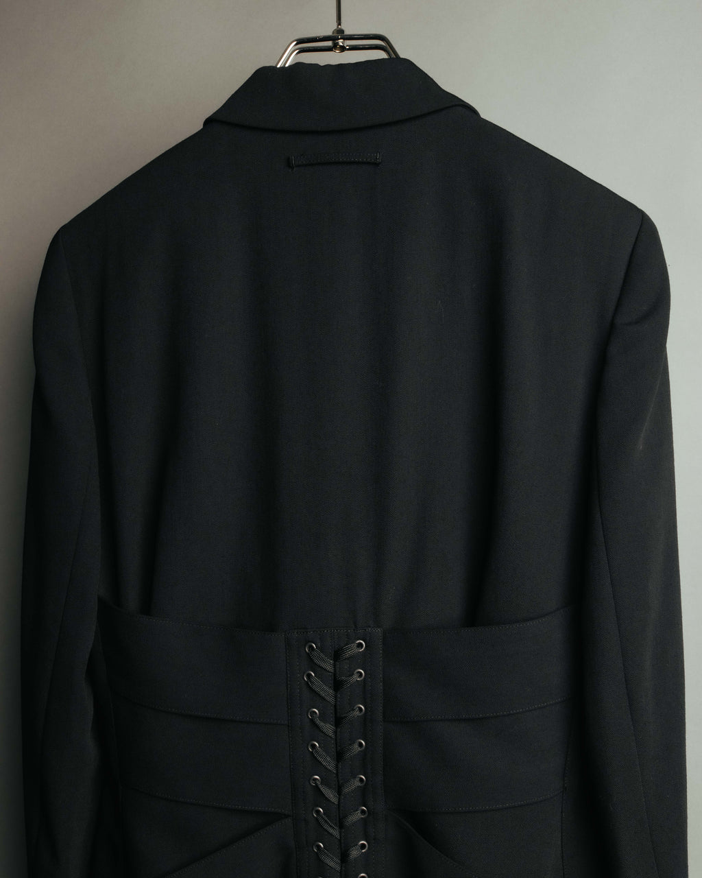 -SPECIAL- “Jean Paul GAULTIER FEMME” 2005-2011 Corset lace-up tailored zip jacket