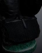 "JIL SANDER" Large flap design Harako leather shoulder bag