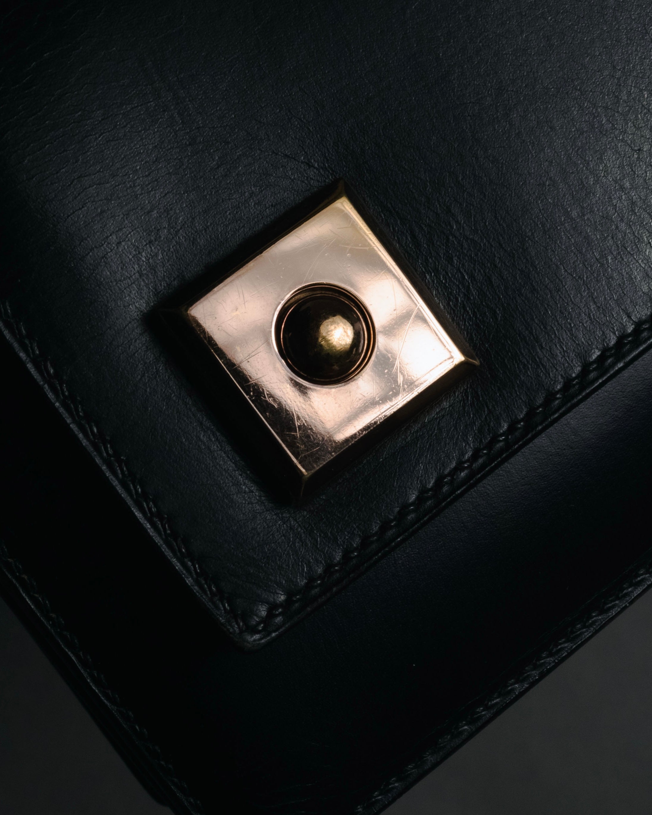 –SPECIAL– "HERMES" 60’s-70’s Box calf piano lock accordion bag