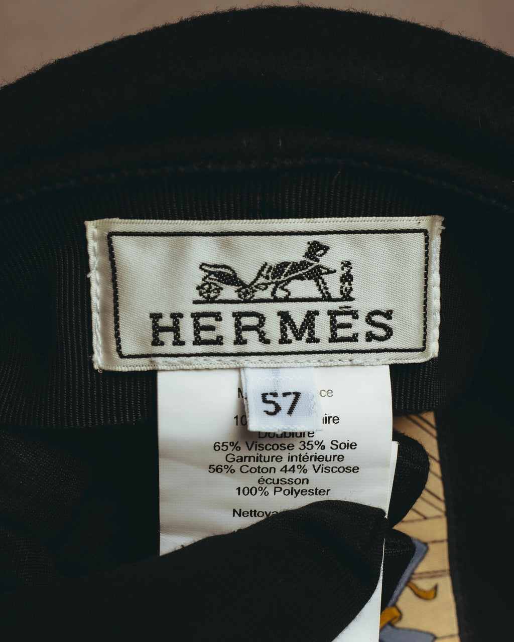 -SPECIAL- “HERMES” 2022-2023 La Parisienne patch cashmere Deauville cap