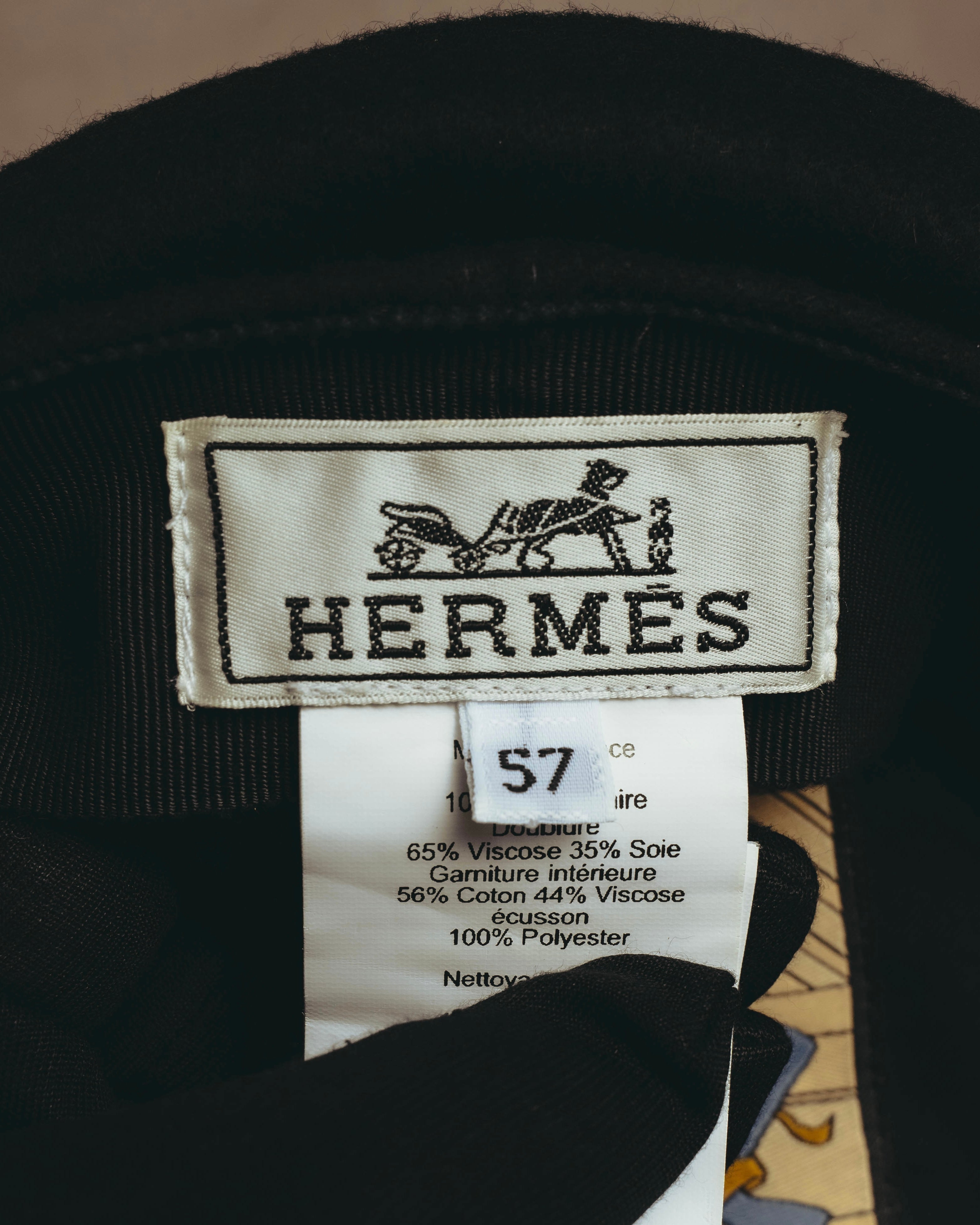 -SPECIAL- “HERMES” 2022-2023 La Parisienne patch cashmere Deauville cap