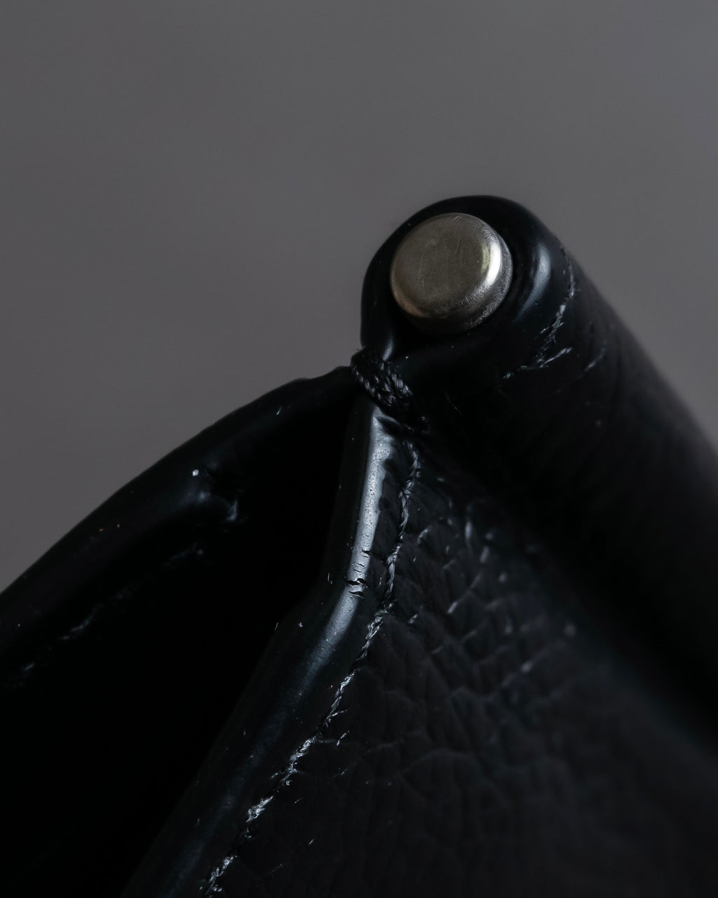 "BALENCIAGA" Logo motif money clip bi-fold wallet