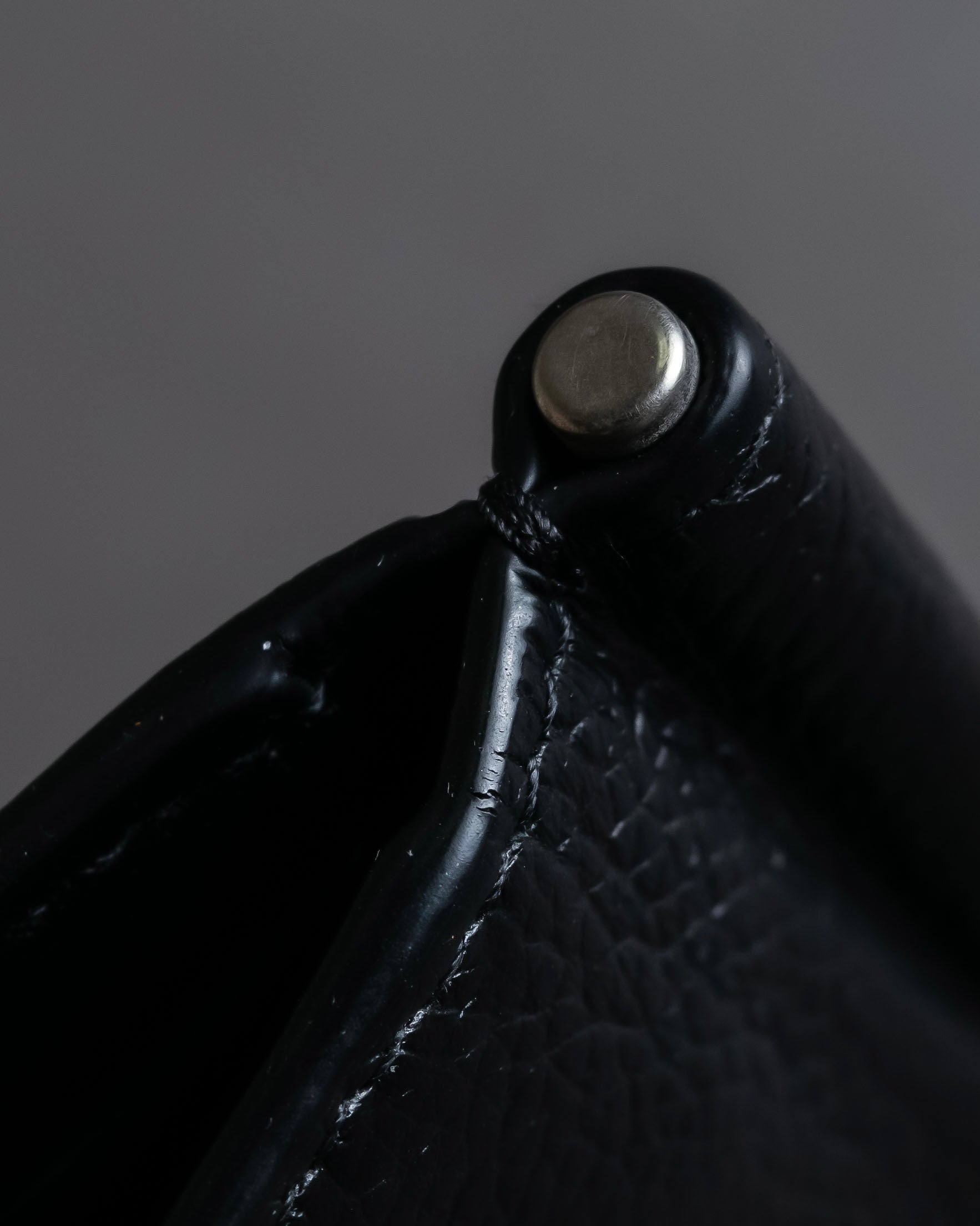 "BALENCIAGA" Logo motif money clip bi-fold wallet