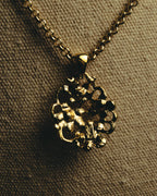 "Yves Saint Laurent" 80's-90's Sculptural floral pendant necklace