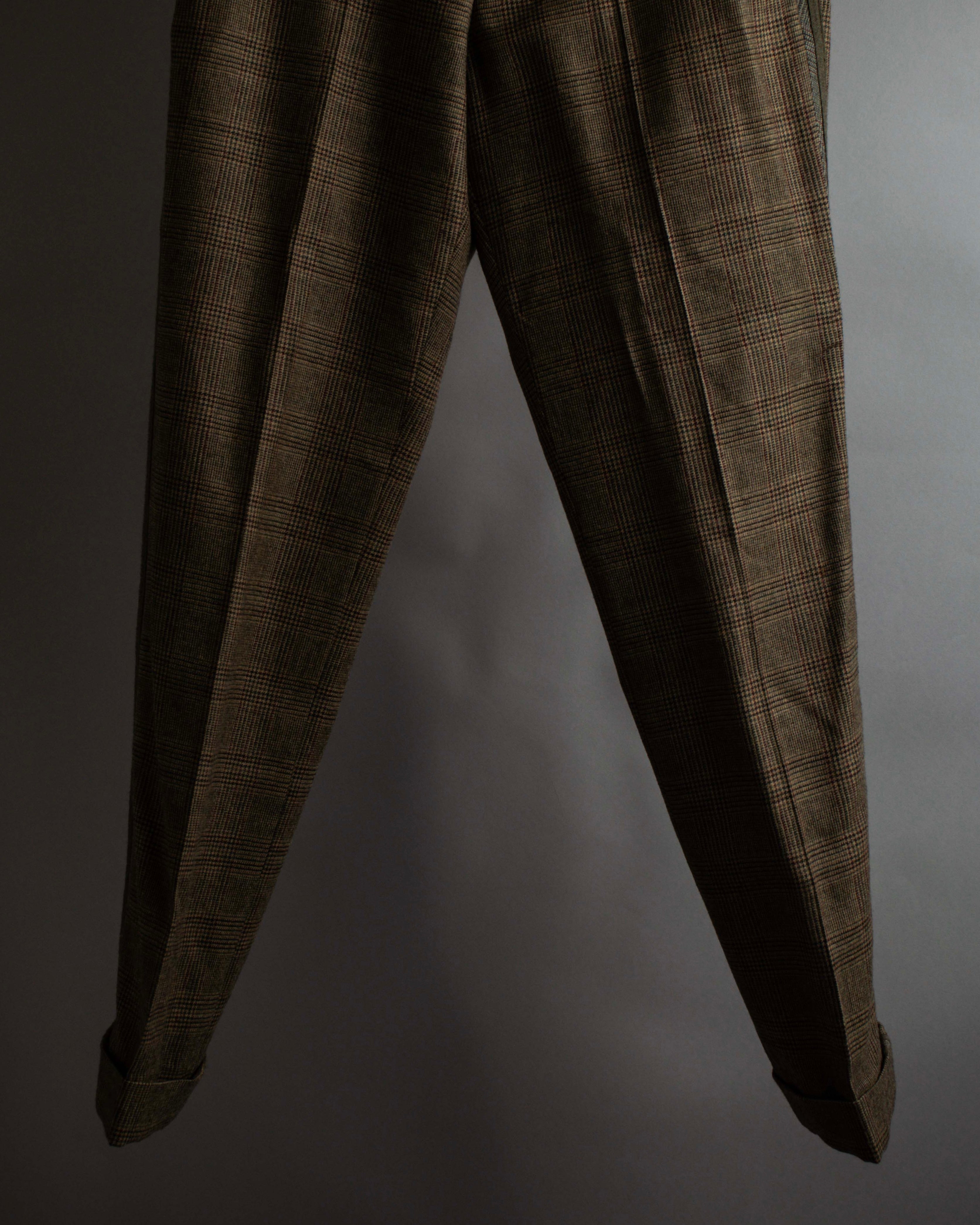 "PAUL SMITH" Flaming detail glen plaid set up