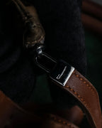 "Salvatore Ferragamo" Gathered stitch work design leather hand bag