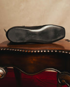 -SPECIAL- "JIL SANDER" 10's Sculptural gathered toe leather ankle boots