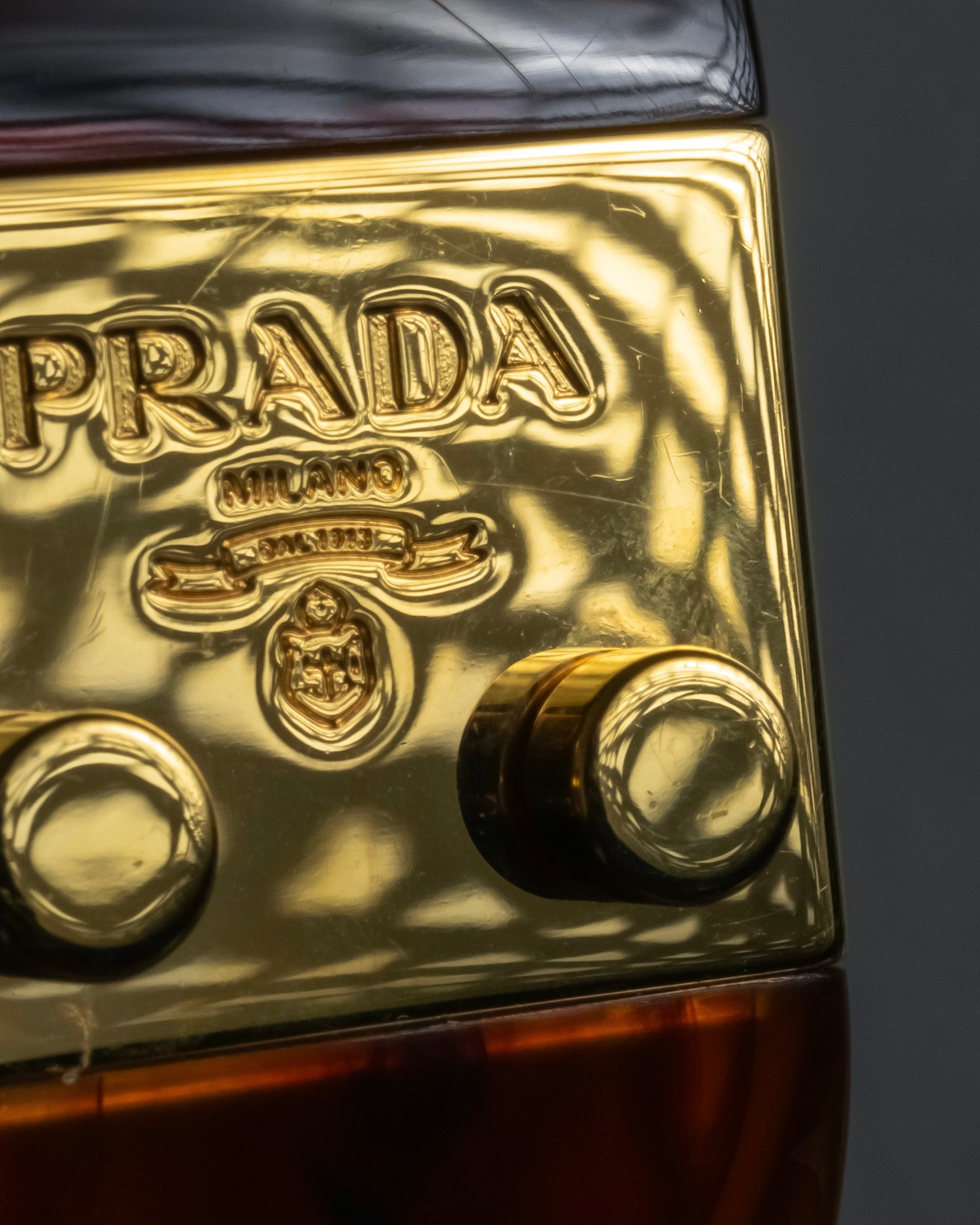 -MOOD Christmas Collections-
"PRADA" Miuccia Prada design tortoiseshell architectural bangle