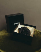 "CHANEL" 80's-early 90's Sculptural camellia brooch