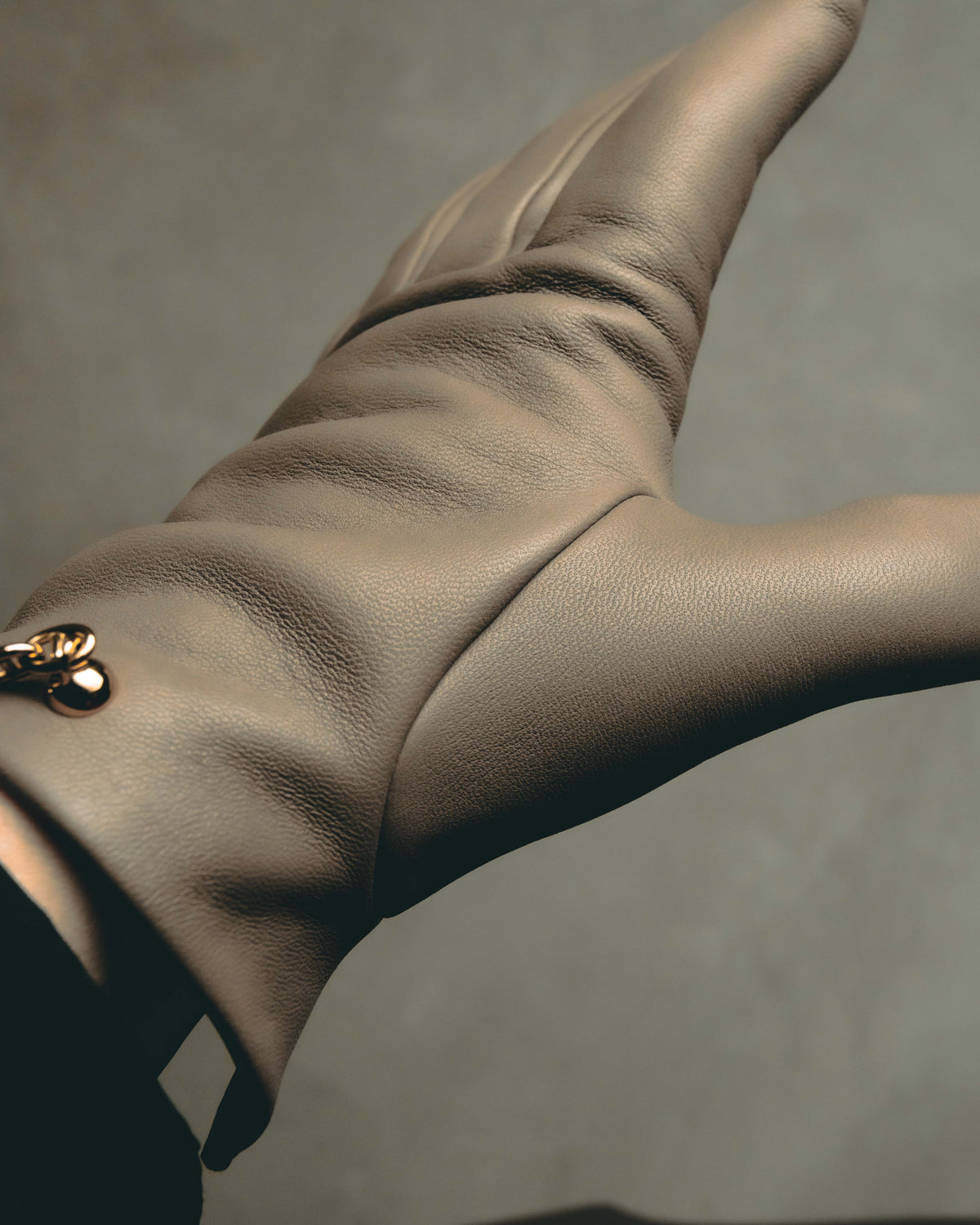 -SPECIAL- "Hermès" 20's Luxurious chain detailed lambskin leather gloves
