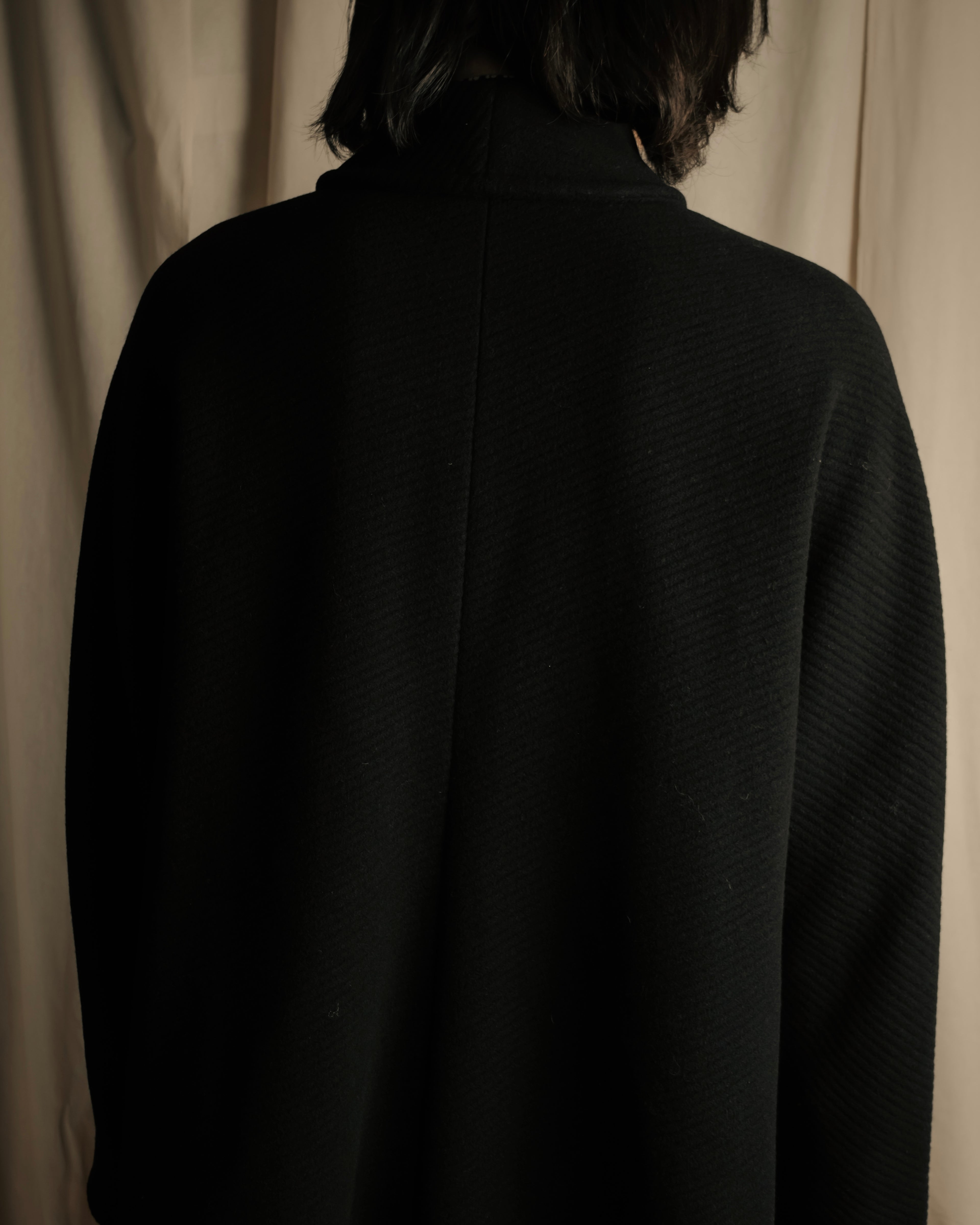 "Valentino Garavani"Shawl collar A-line silhouette long coat