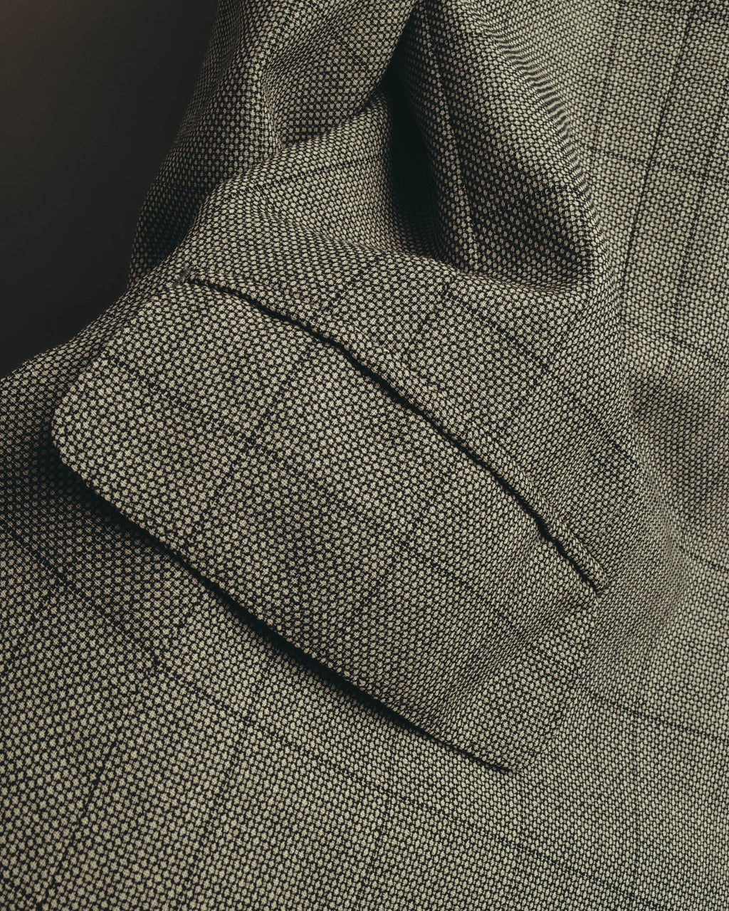 "Pierre Balmain" 80's-90's Windowpane check wool blazer