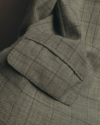 "Pierre Balmain" 80's-90's Windowpane check wool blazer