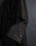 "Ernesto" Glen plaid flannel tailored jacket