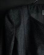 “Miss Dior” 90’s asymmetrical multi button wool dress