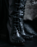 "TOM FORD" Fringe detail western long boots