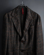 "Ernesto" Glen plaid flannel tailored jacket