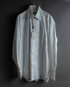 "GUCCI" Slightly glossy cotton white shirt