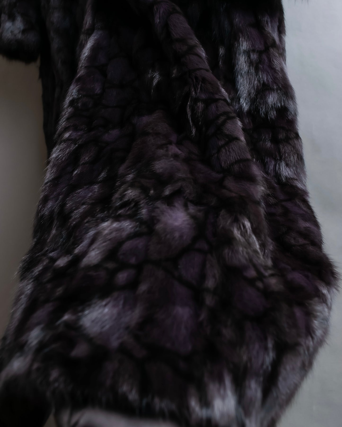 Vintage squirrel fur reversible maxi length coat