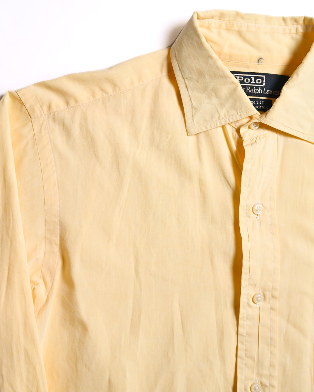 POLO Ralph Lauren/ “PHILIP” Relax Sized Cotton Shirt Yellow