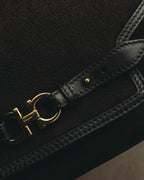 "Salvatore Ferragamo" 00's-10's Gancini leather shoulder bag