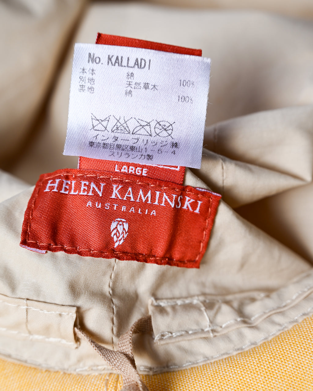 HELEN KAMINSKI/ Oversized Natural Cotton Hat