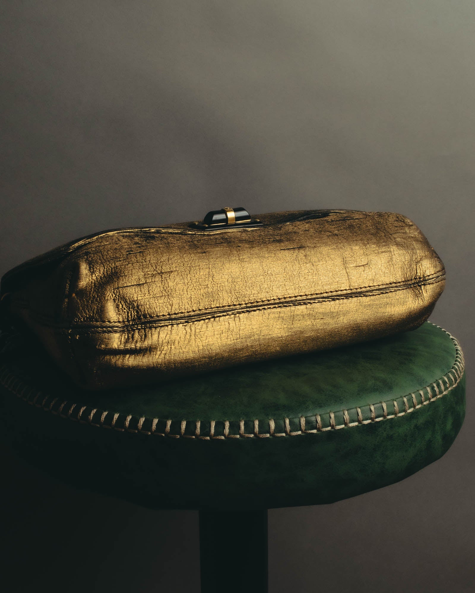“LANVIN” 2008-2015 Metallic Happy shoulder bag