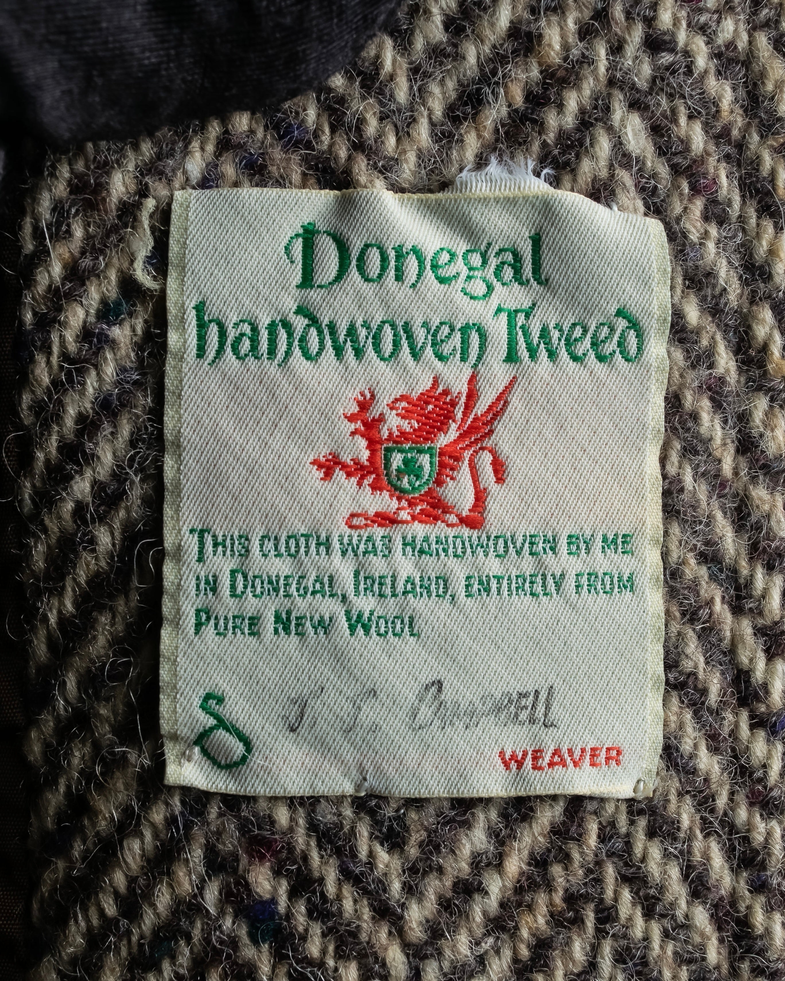 Vintage irish tweed long coat