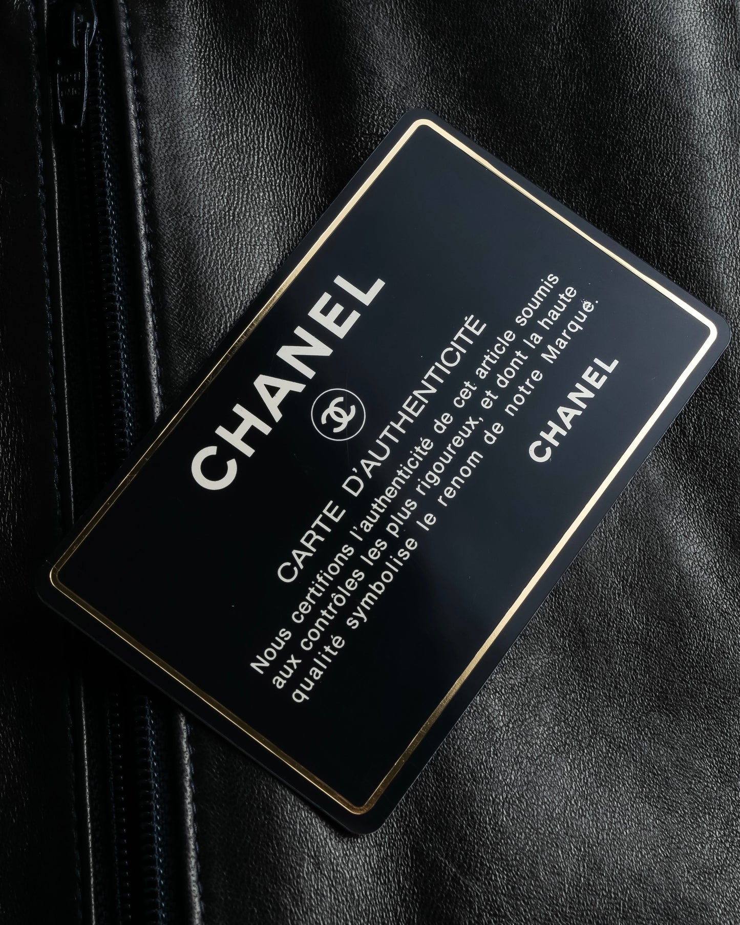 "CHANEL" Matelasse design coco mark engraved pouch