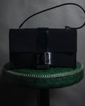 "Salvatore Ferragamo" 90’s-00’s Archive shoe embossed leather shoulder bag